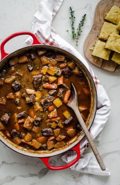 Beef Lentil Stew with Root Vegetables