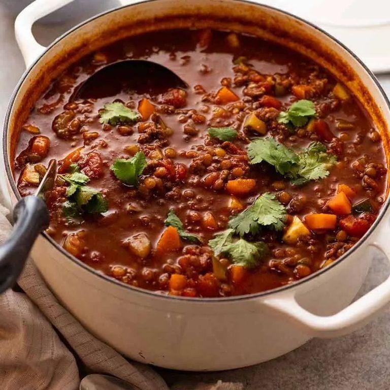 Beef Mince and Lentil Soup