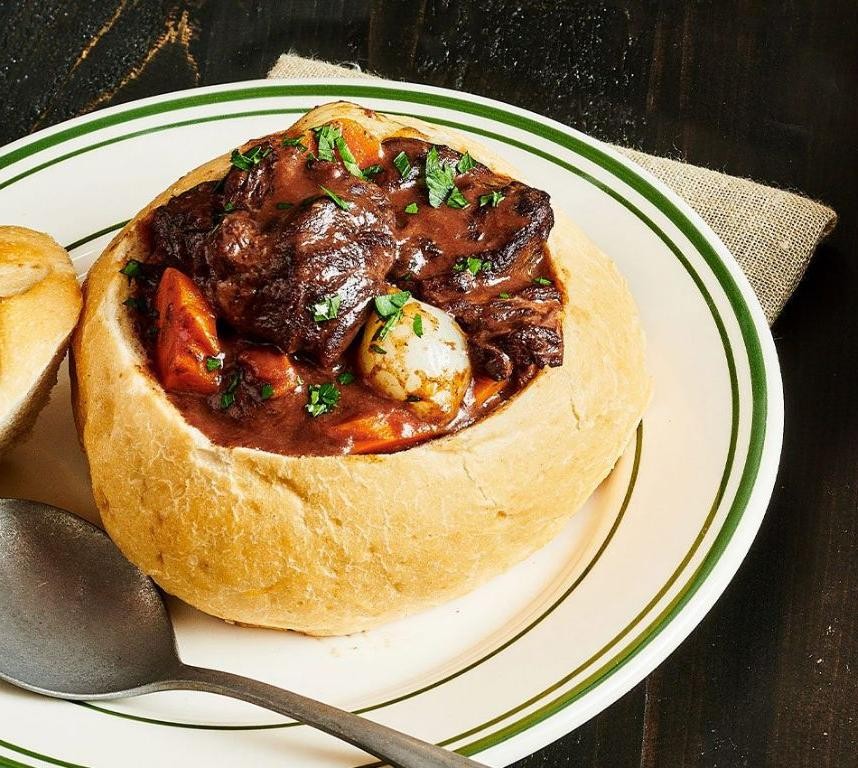 Beef Stew Bread Bowl