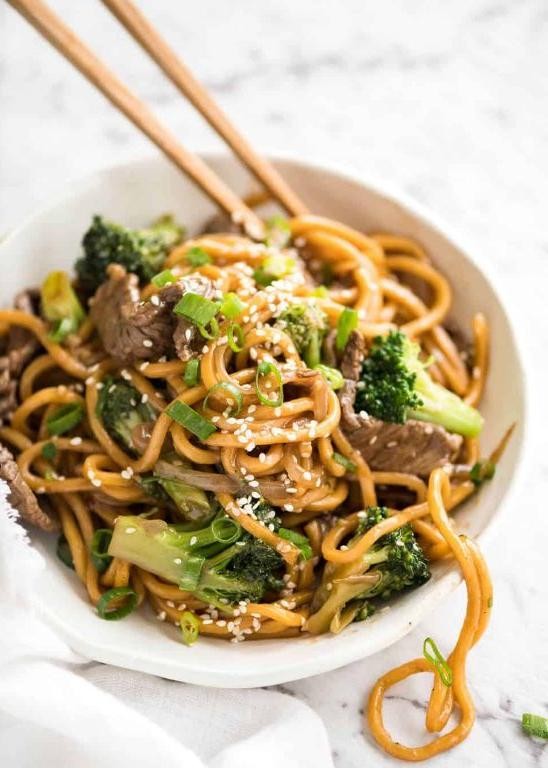 Beef and Broccoli Egg Noodle Stir Fry