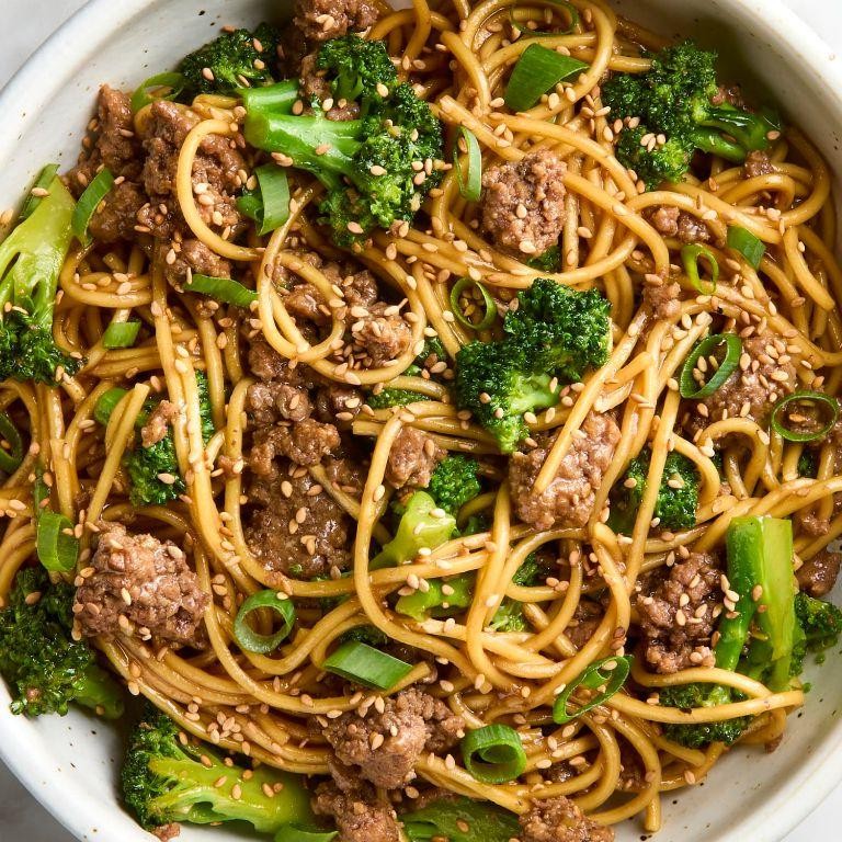 Beef and Broccoli Protein Pasta Stir-Fry