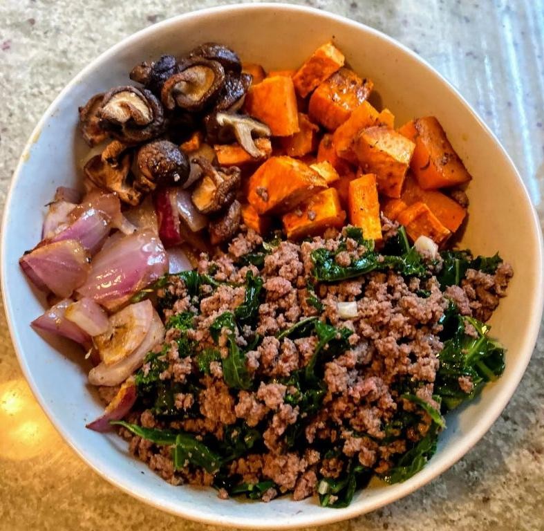 Beef and Sweet Potato Power Bowl