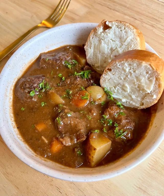 Beefy Potato and Carrot Soup
