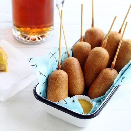 Beer-Battered Corndogs