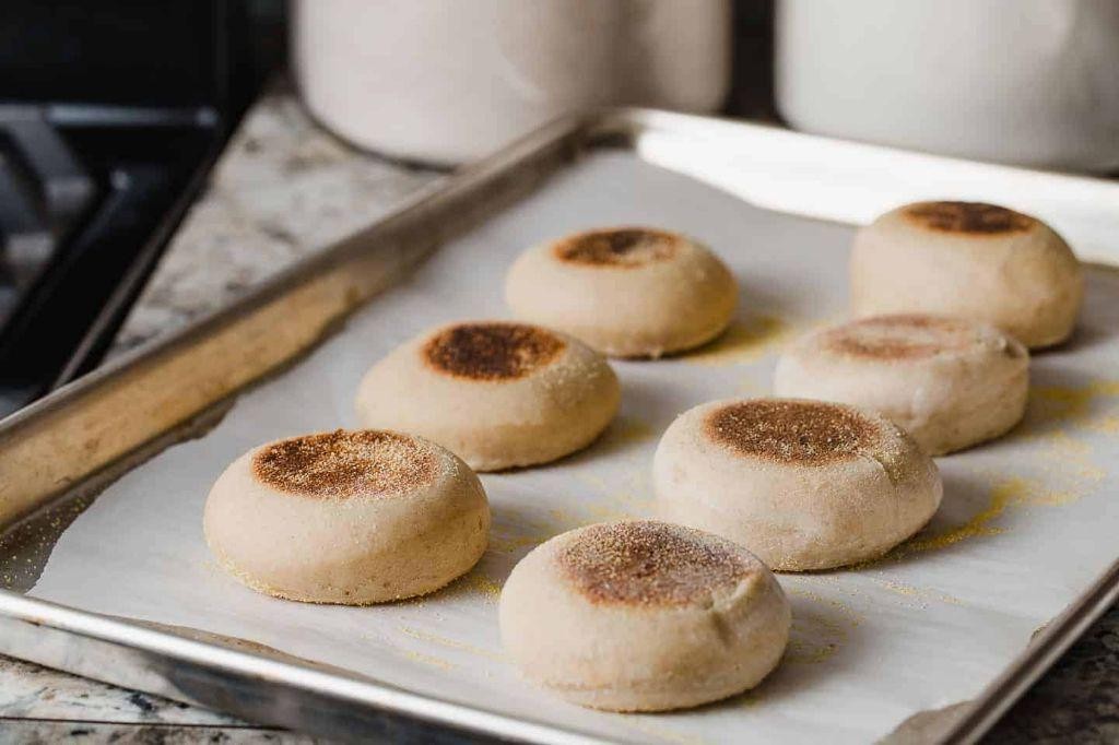 Beginner Level Sourdough English Muffins