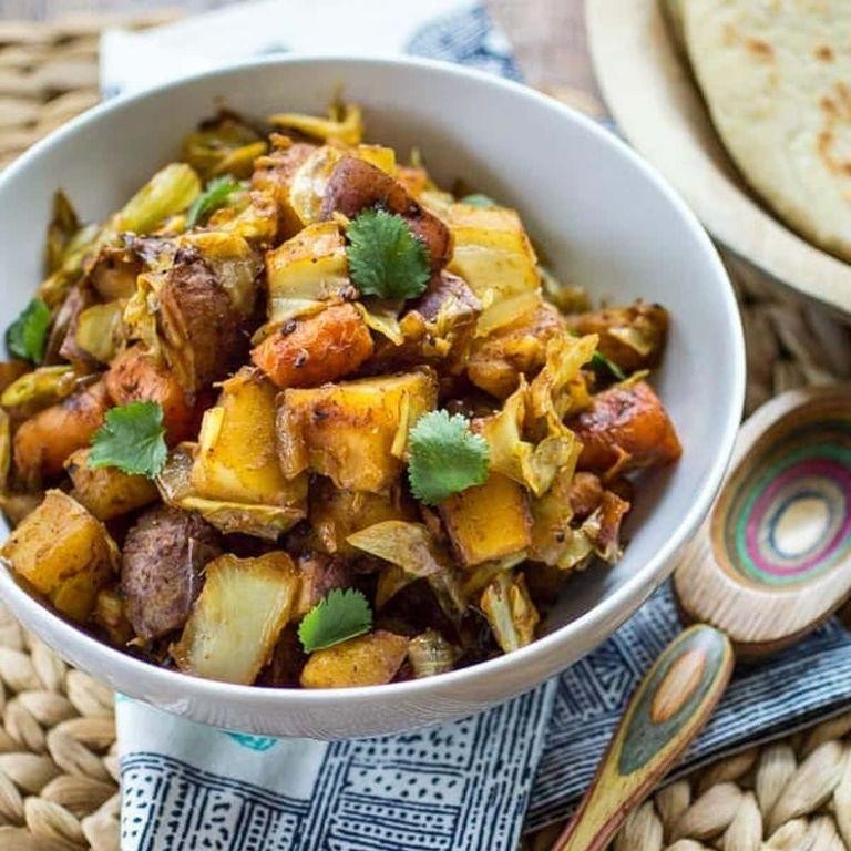 Berbere Cabbage and Potato Sauté