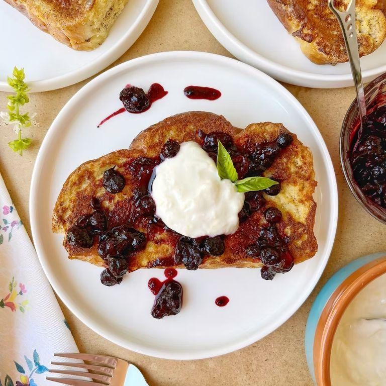 Berry-Loaded Challah French Toast