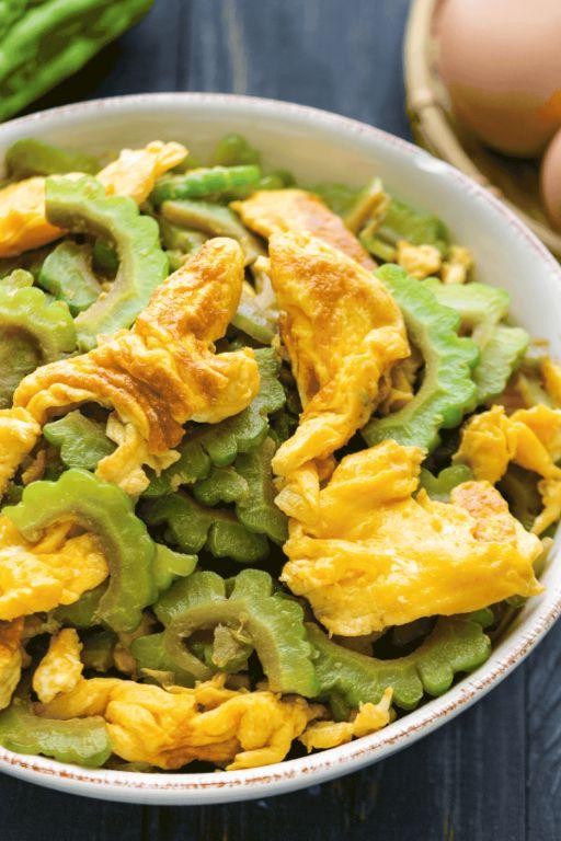 Bitter Melon and Eggs Stir-Fry