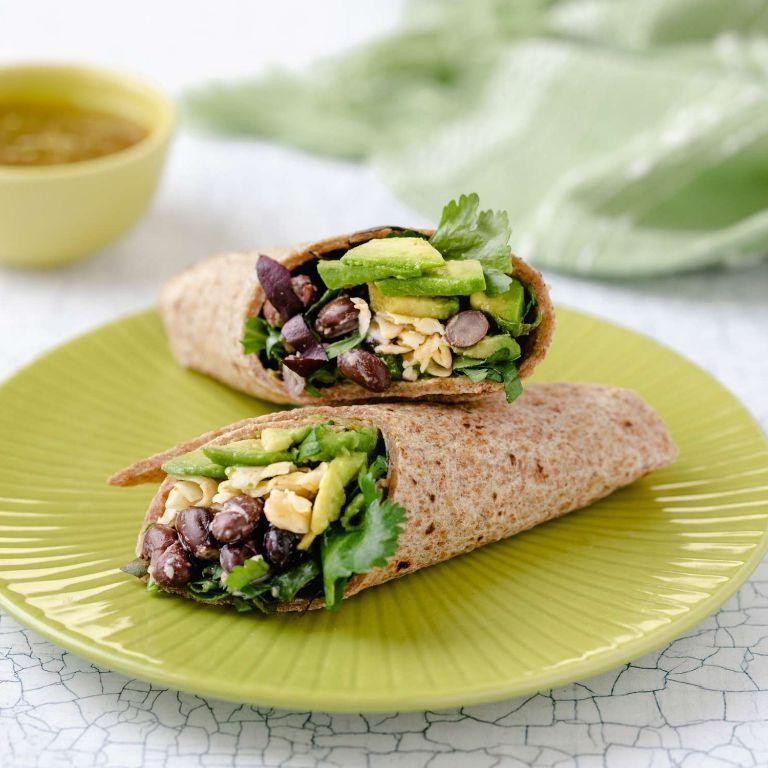 Black Bean and Avocado Wrap
