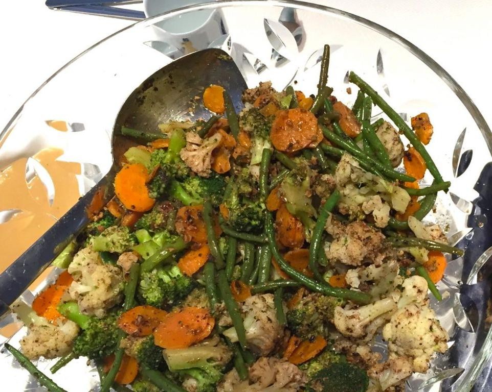 Black Truffle Oil Drizzled Roasted Vegetable Medley