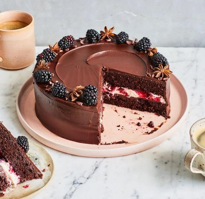 Blackberry Chocolate Cake