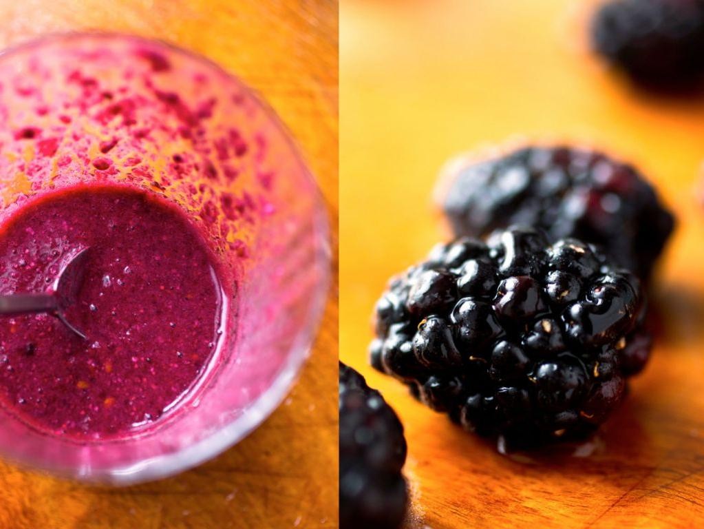 Blackberry Lime Milk Smoothie