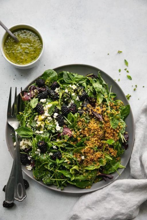 Blackberry Quinoa Salad with Fresh Herbs