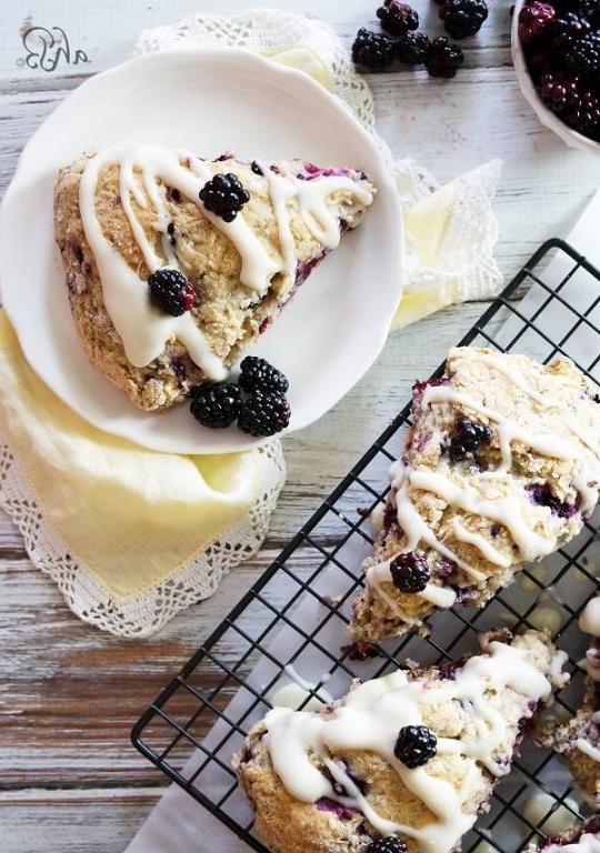 Blackberry and Cream Scones