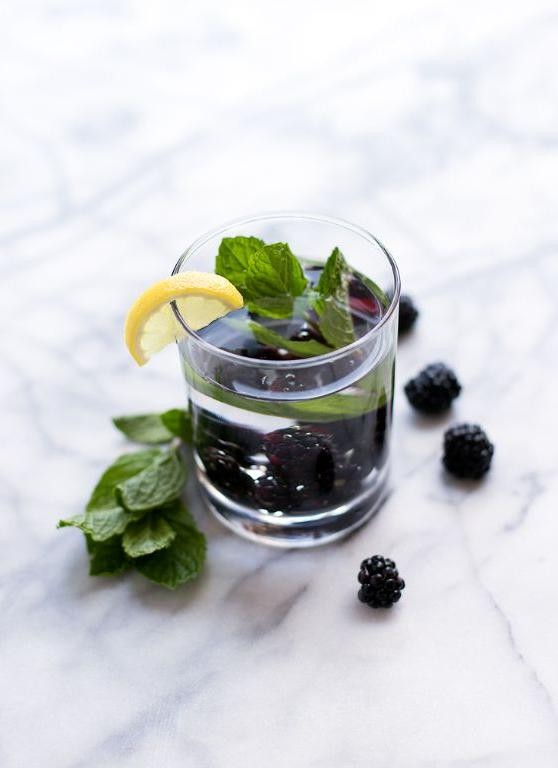 Blackberry and Mint Infused Water