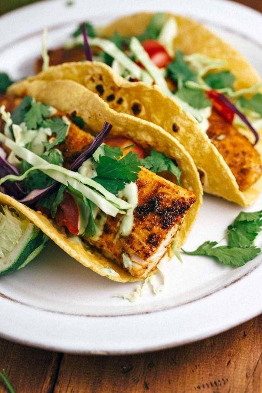 Blackened Wahoo with Avocado Cream