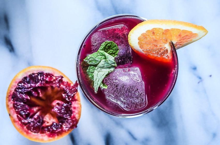 Blood Orange Campari Cooler