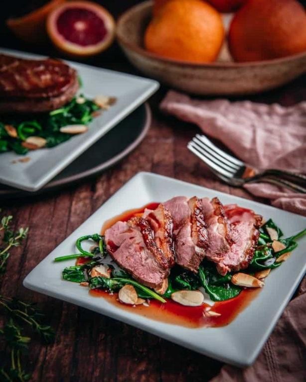 Blood Orange and Thyme Roasted Duck