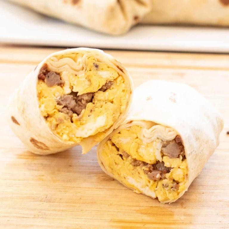 Blood Sausage and Egg Breakfast Burrito