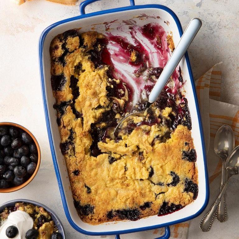 Blueberry Almond Dump Cake
