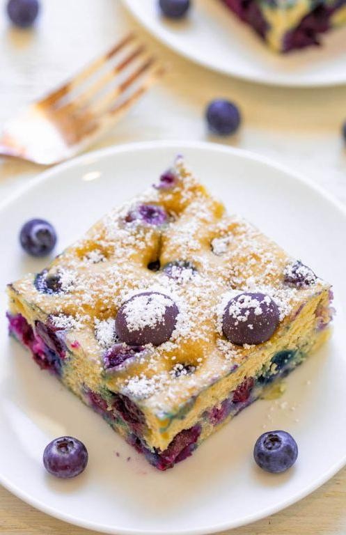 Blueberry Hotcake Breakfast Bars