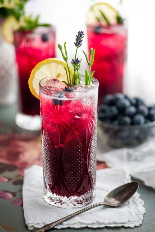Blueberry Lavender Soda