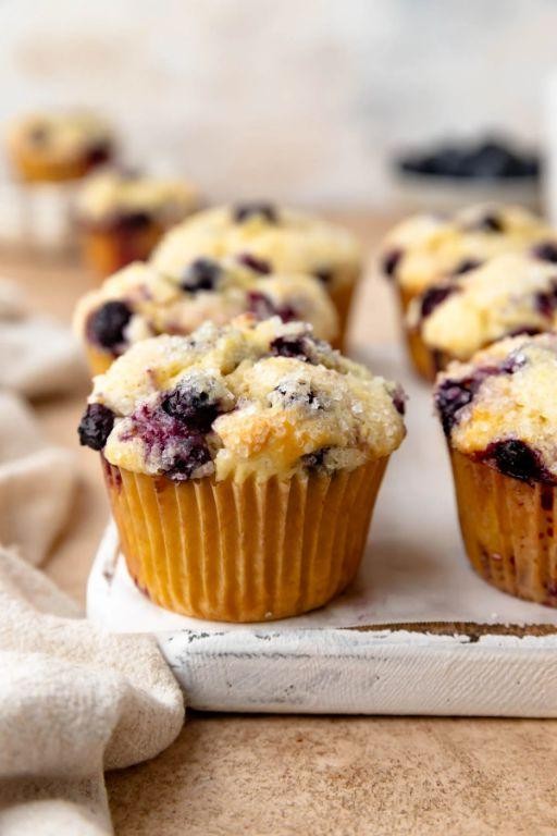 Blueberry Muffins with Lemon Zest
