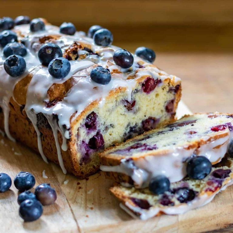 Blueberry Vanilla Cake Mix Bread