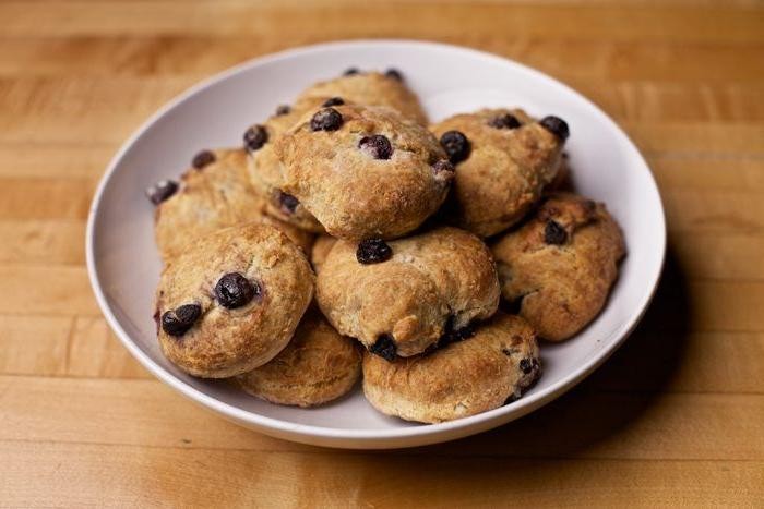 Blueberry and Honey Bannock