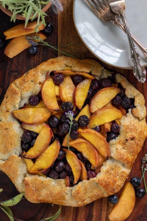 Blueberry and Lavender Crostata
