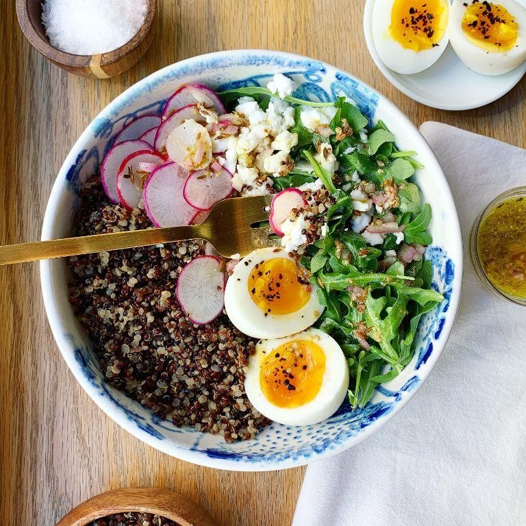 Boiled Egg and Quinoa Salad