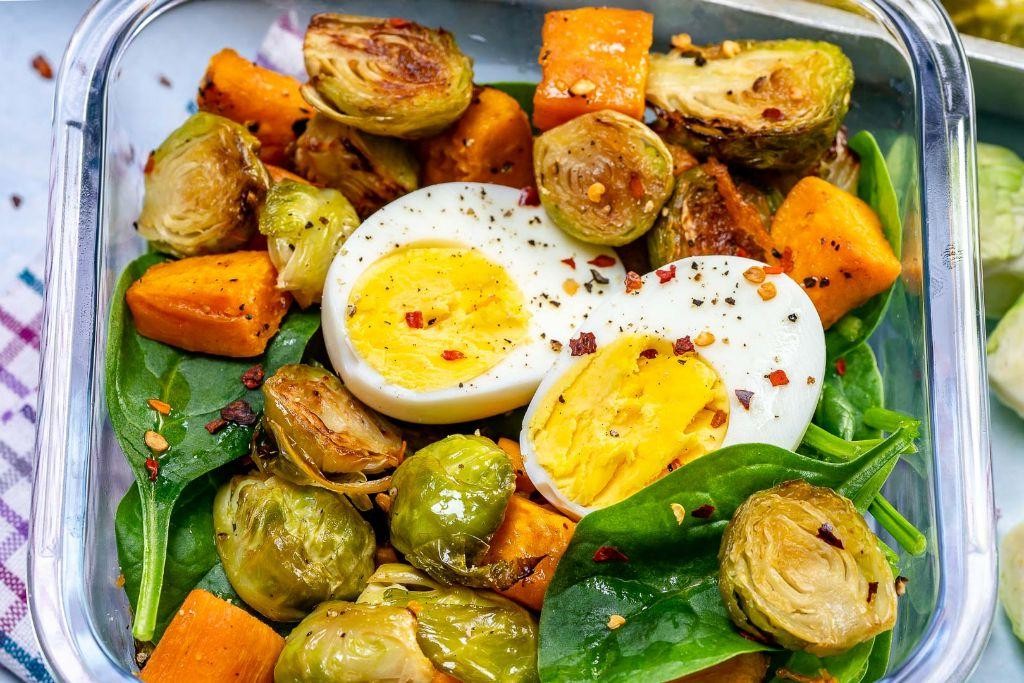 Boiled Egg and Roasted Veggie Platter