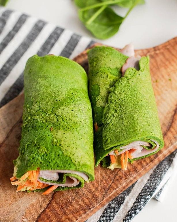 Boiled Egg and Spinach Wrap