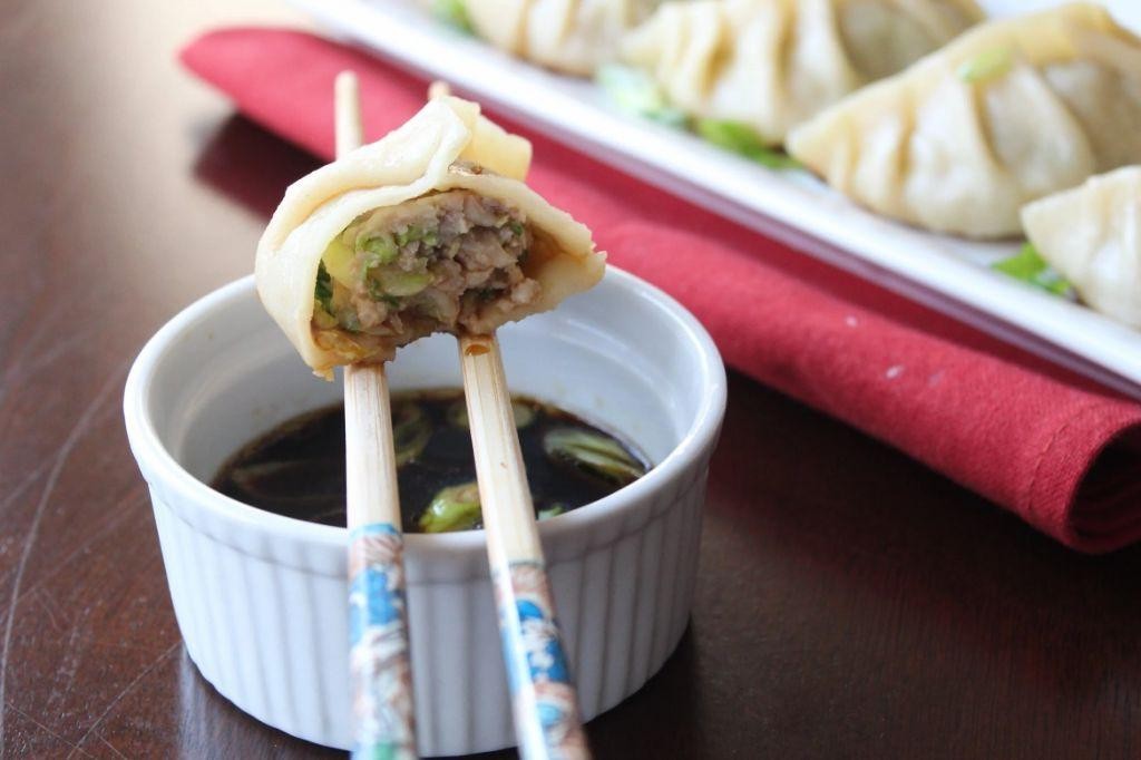 Bok Choy and Pork Dumplings