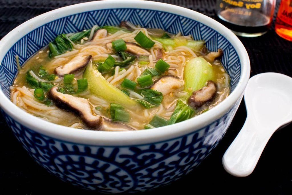 Bok Choy and Shiitake Mushroom Soup