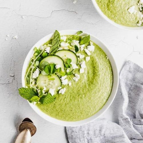 Borscht Gazpacho with Cucumber and Mint