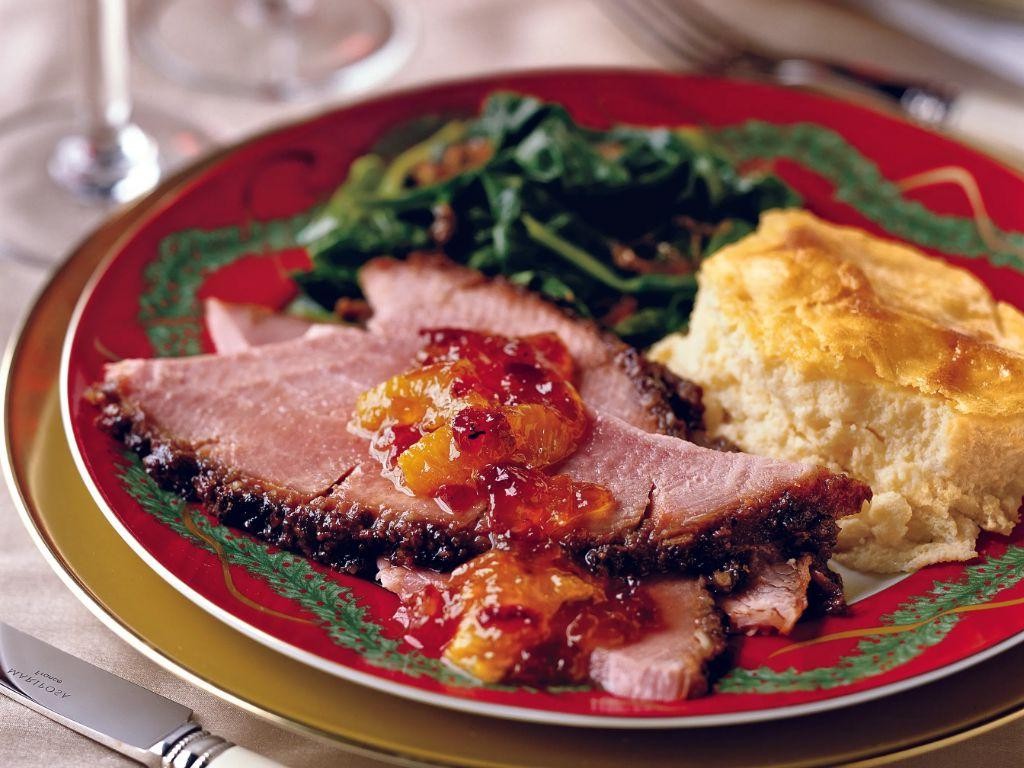 Bourbon and Molasses Glazed Ham