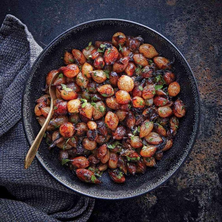 Braised Pearl Onions in Balsamic Glaze