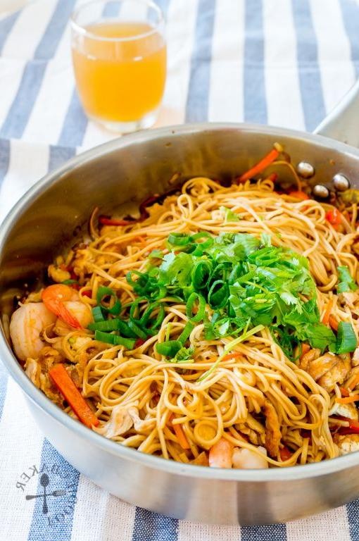 Breakfast Spaghetti Stir-fry