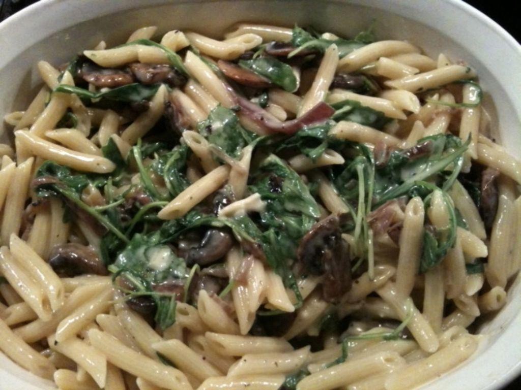 Brie and Arugula Tagliatelle