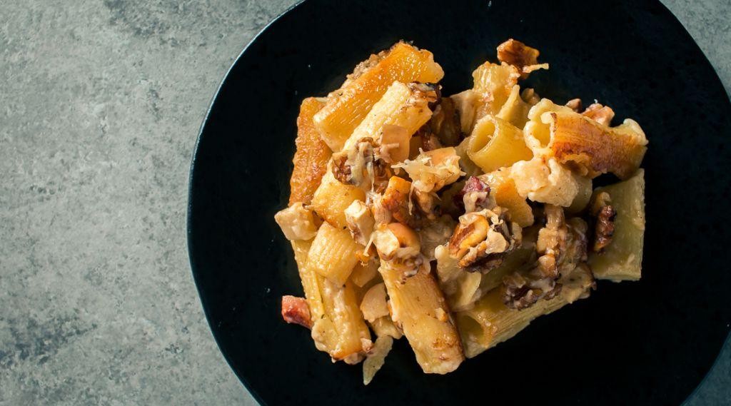 Brie and Walnut Rigatoni