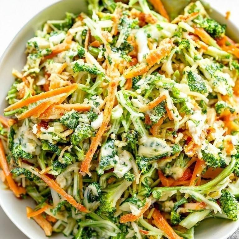 Broccoli Slaw with Honey Mustard Dressing