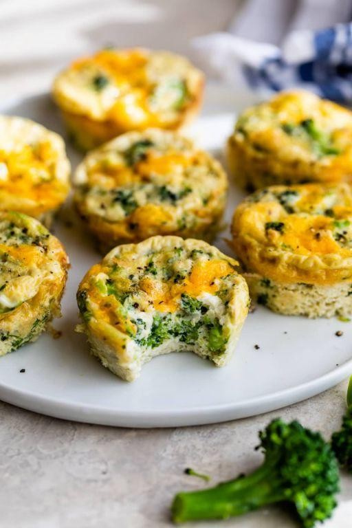 Broccoli and Cheese Egg Muffins