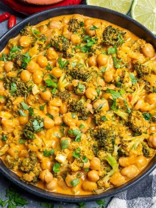 Broccoli and Chickpea Curry
