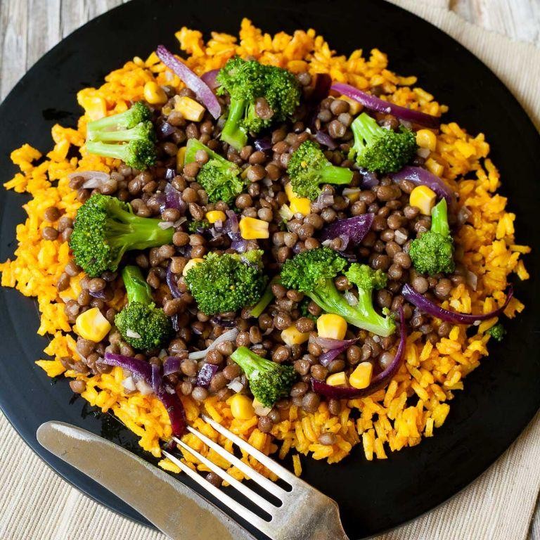 Broccoli and Lentil Stir-Fry