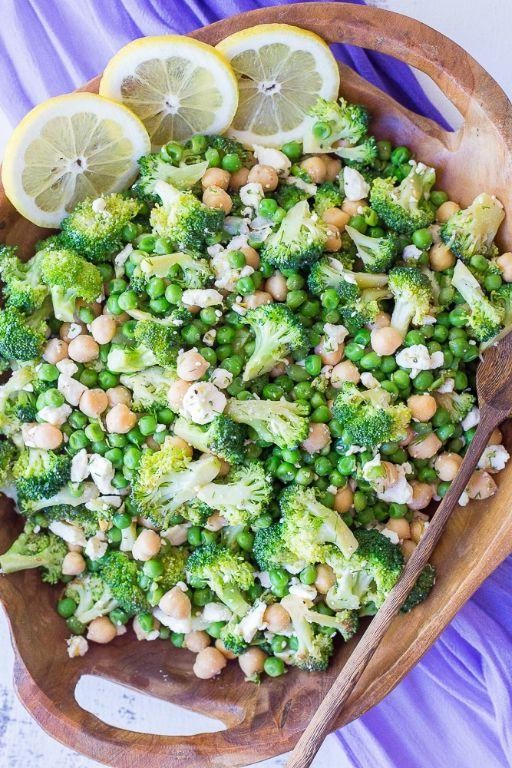 Broccolini and Chickpea Salad with Feta