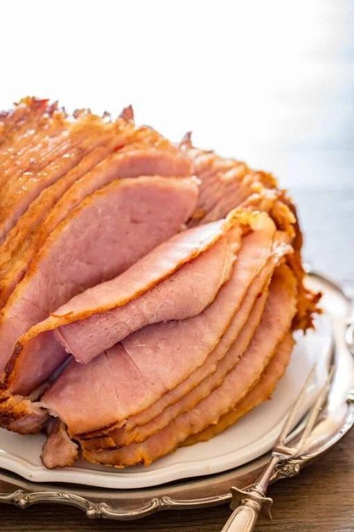 Brown Sugar Bourbon Slow Cooker Ham