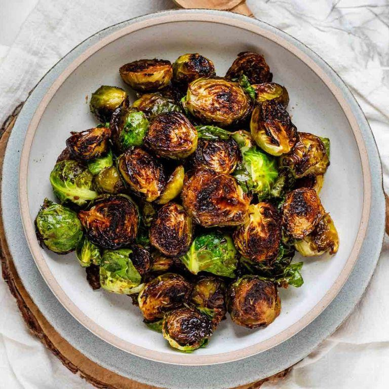Brown Sugar Roasted Brussels Sprouts
