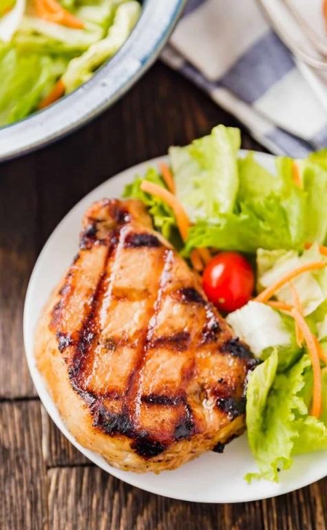 Brown Sugar and Bourbon Pan Seared Pork Chops