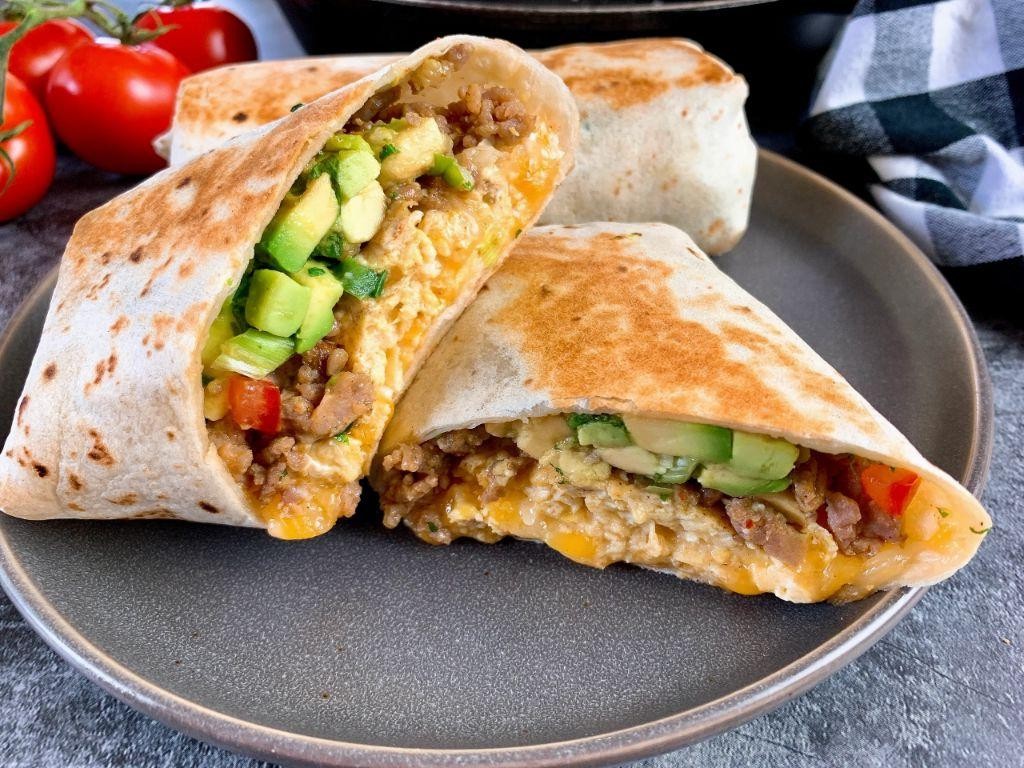Brunch Enchirito with Avocado and Salsa